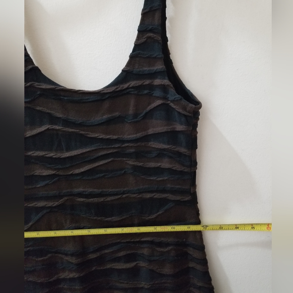 Free People Bodycon Mini Dress Downtown Date Black/Brown XS BohoChic Mobwife - Picture 12 of 12